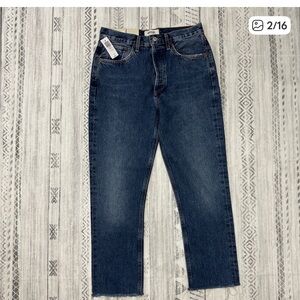 AGOLDE Riley High Rise Straight Crop